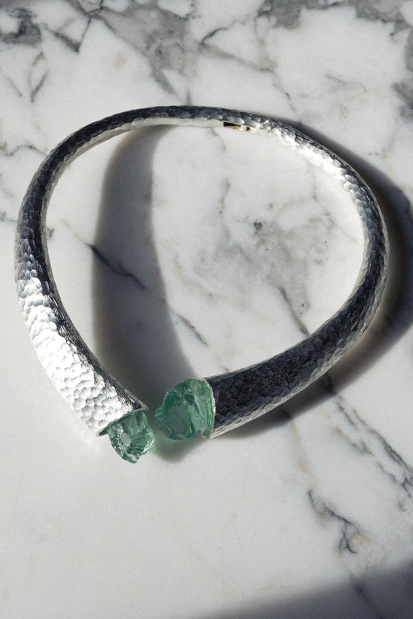 The C- Necklace with Agate Stone