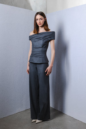 Wool tailored pants
