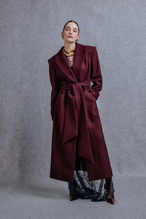 Oversized wool coat