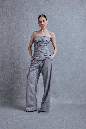 Straight cut pants
