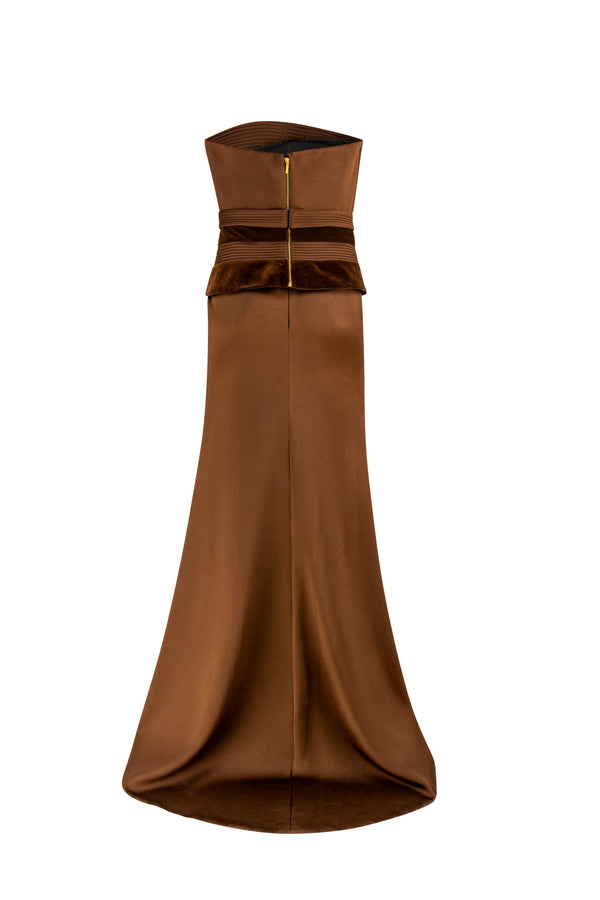 Architectural KL corset with straight skirt