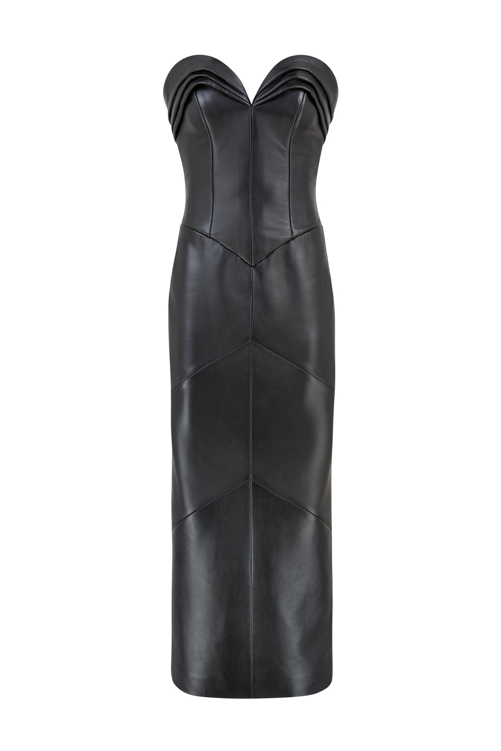 Leather Midi dress