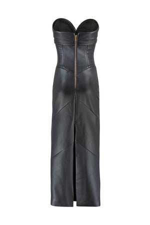 Leather Midi dress