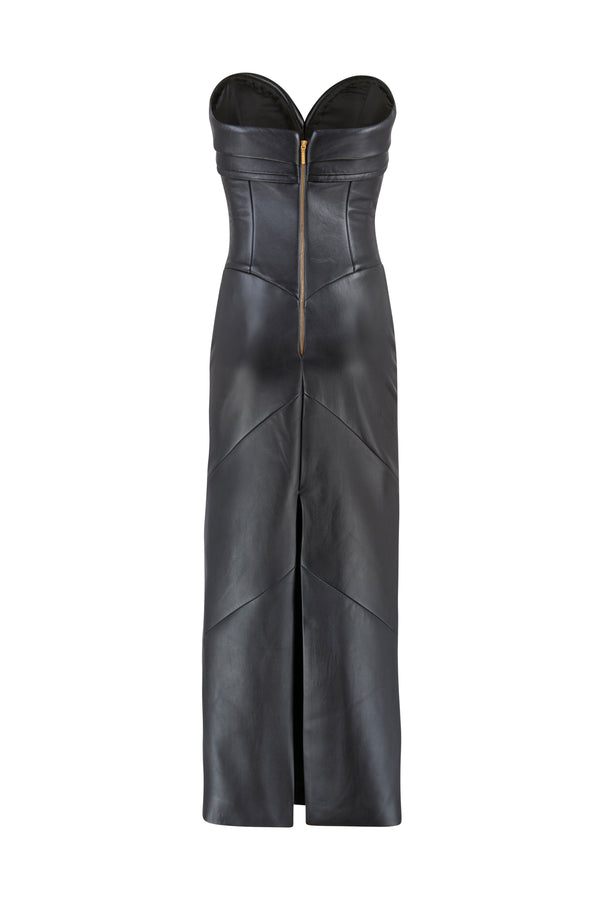 Leather Midi dress