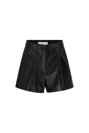 Leather shorts