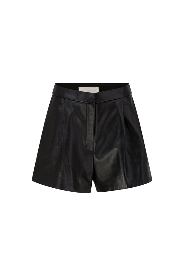 Leather shorts