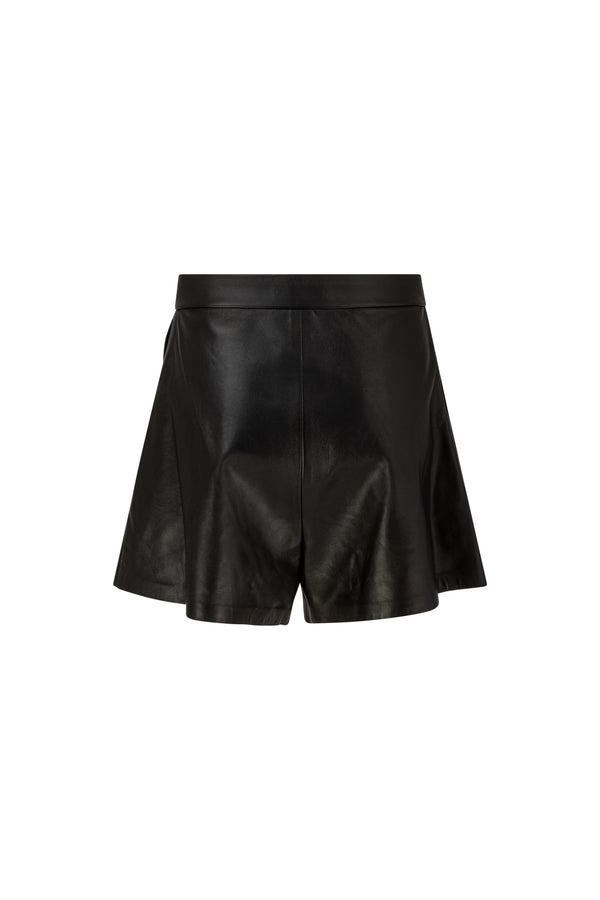 Leather shorts