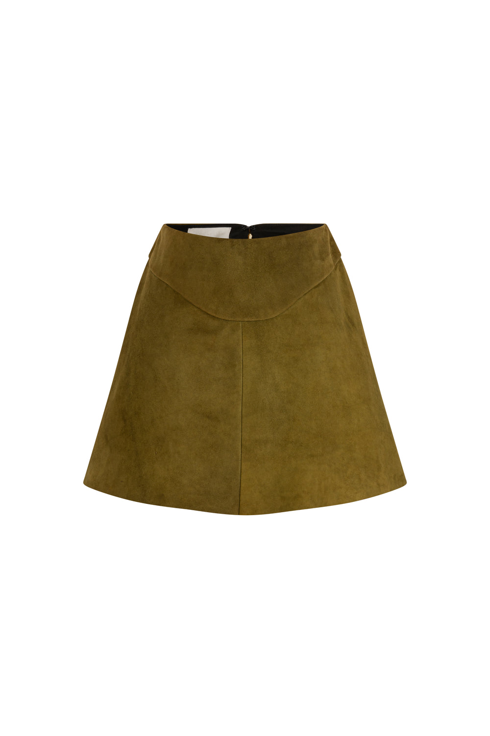 Mini suede skirt
