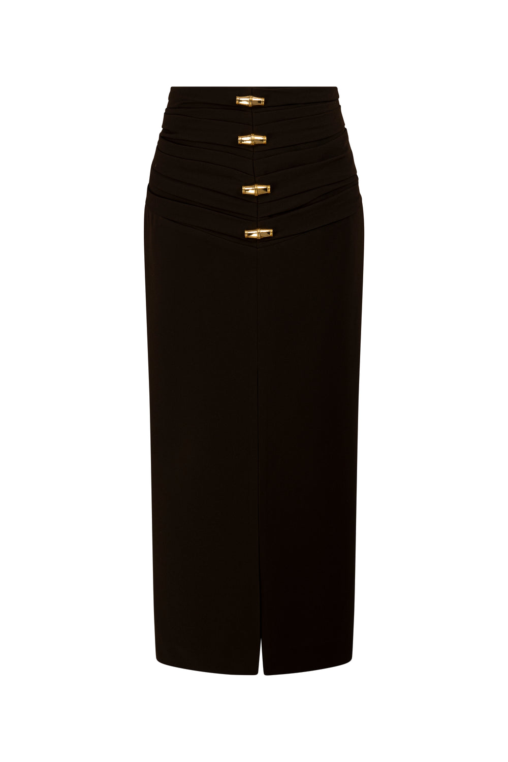 Midi crepe skirt