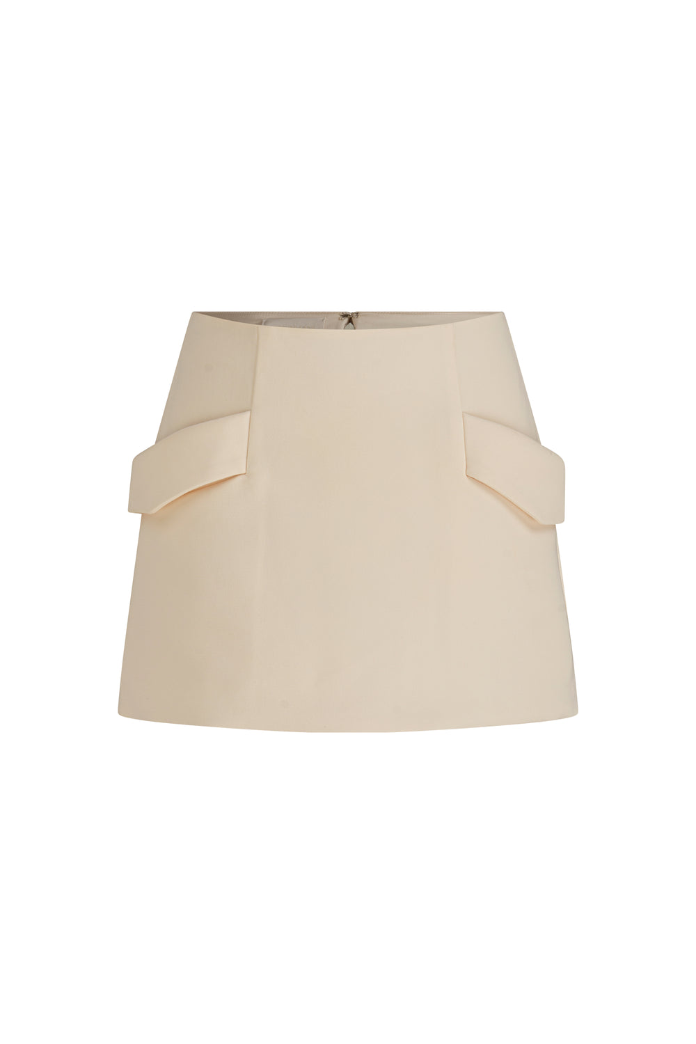 Mini crepe skirt