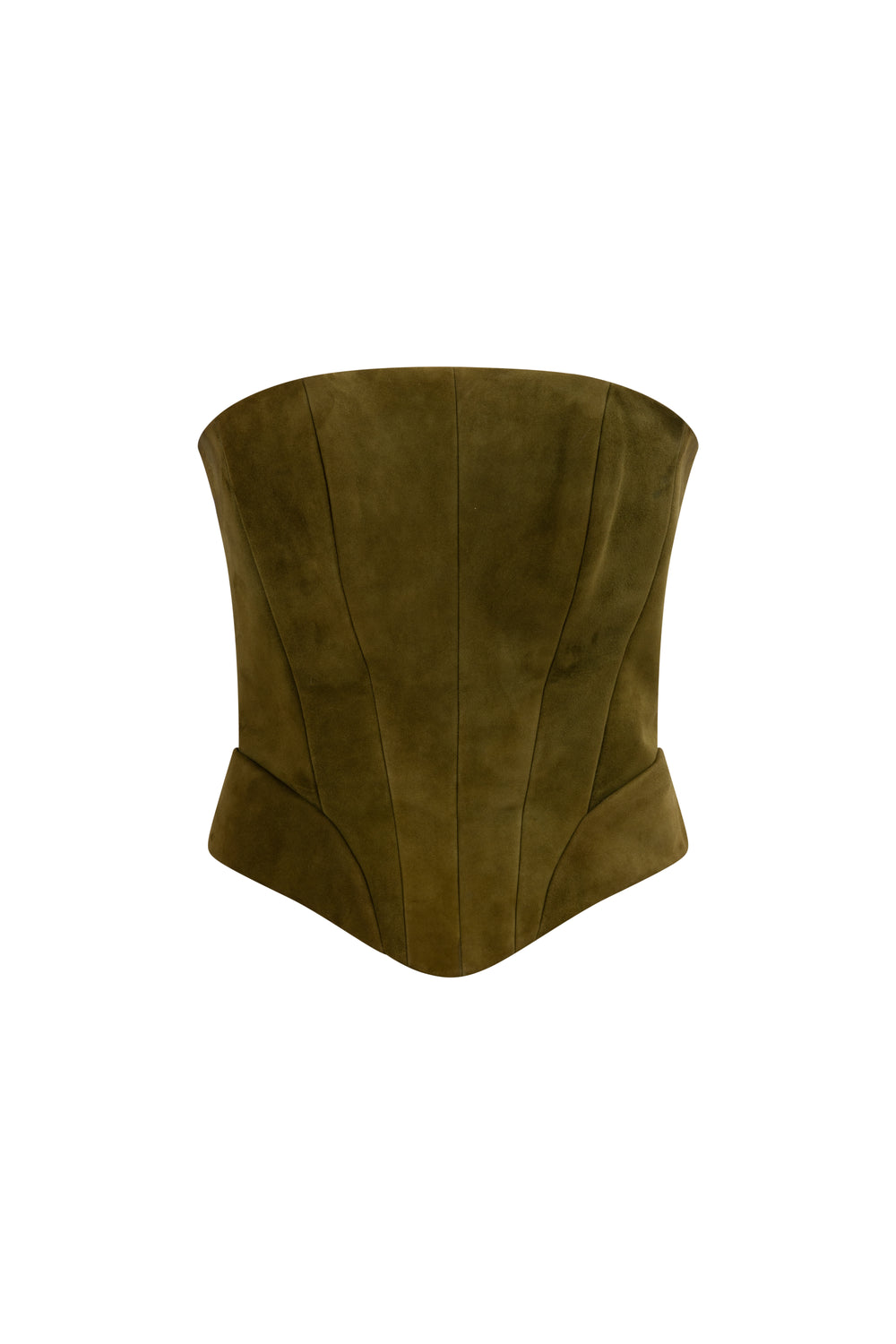 Suede Corseted top