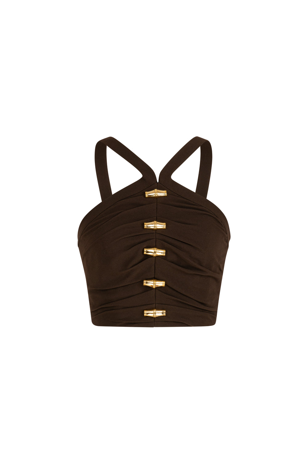 Hulter neck cropped top