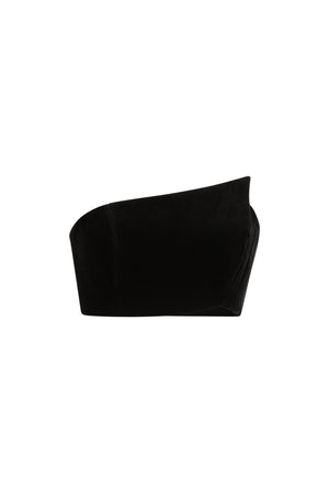 Velvet cropped top