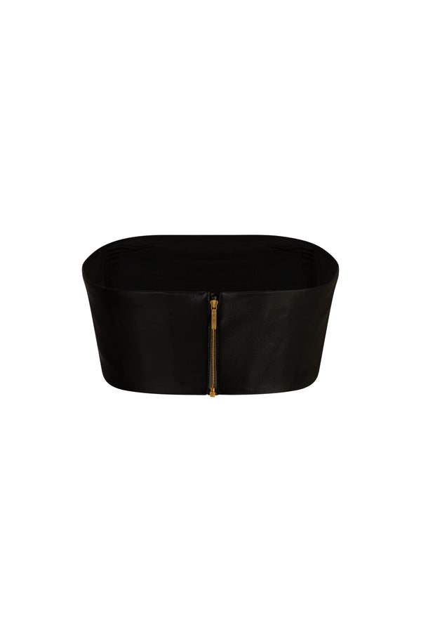 Leather bralet