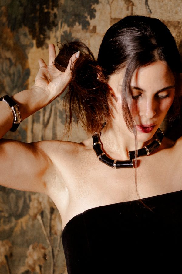 Sugar Cane Necklace Enamel  - Bold