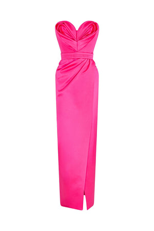 Signature heart shaped evening gown