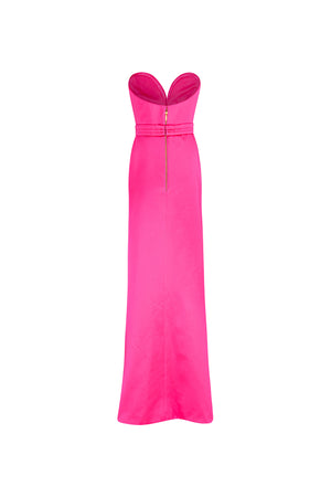 Signature heart shaped evening gown
