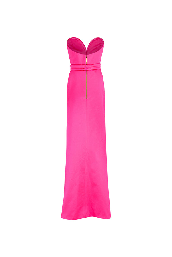 Signature heart shaped evening gown