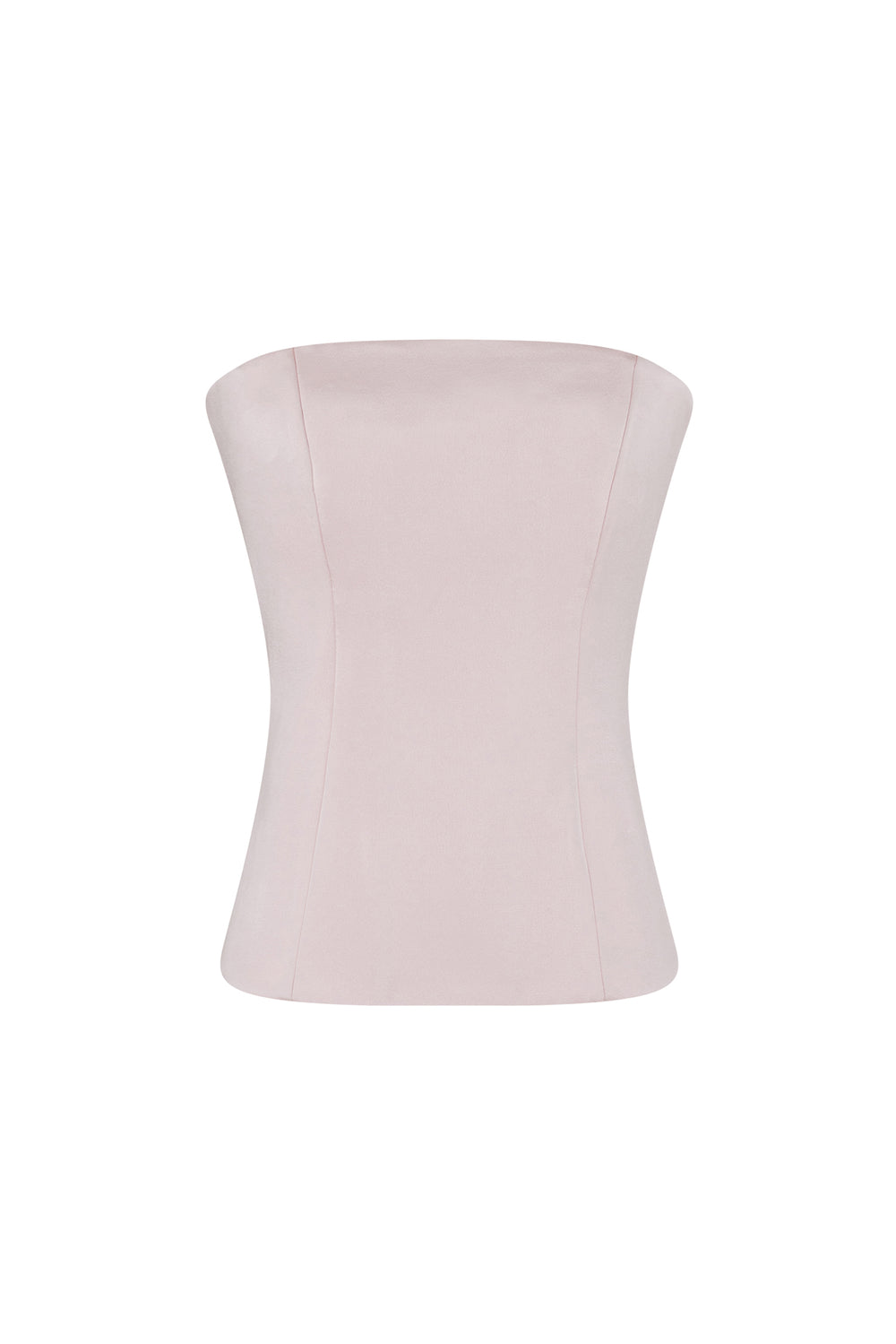 Straight cut crepe corset