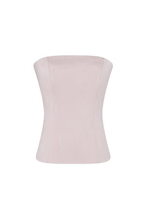 Straight cut crepe corset