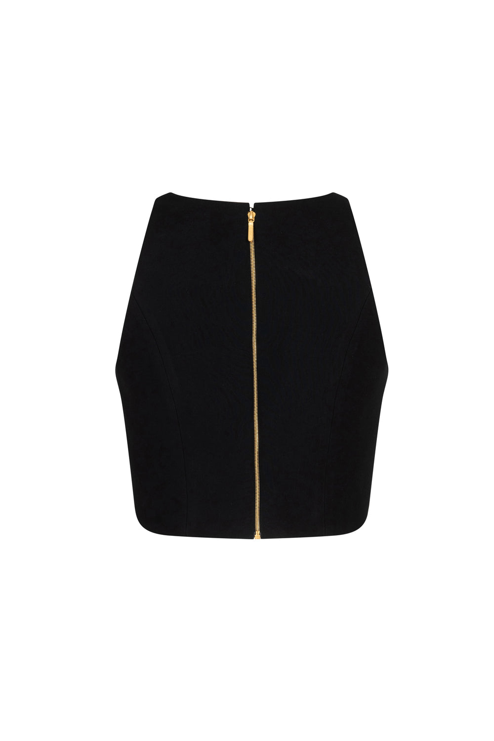 High neck cropped top