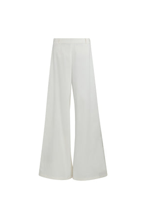 Wide leg gabardine pants
