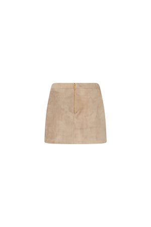 Mini  suede skirt