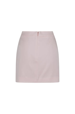 Crepe mini skirt