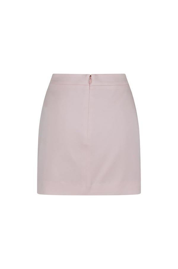 Crepe mini skirt