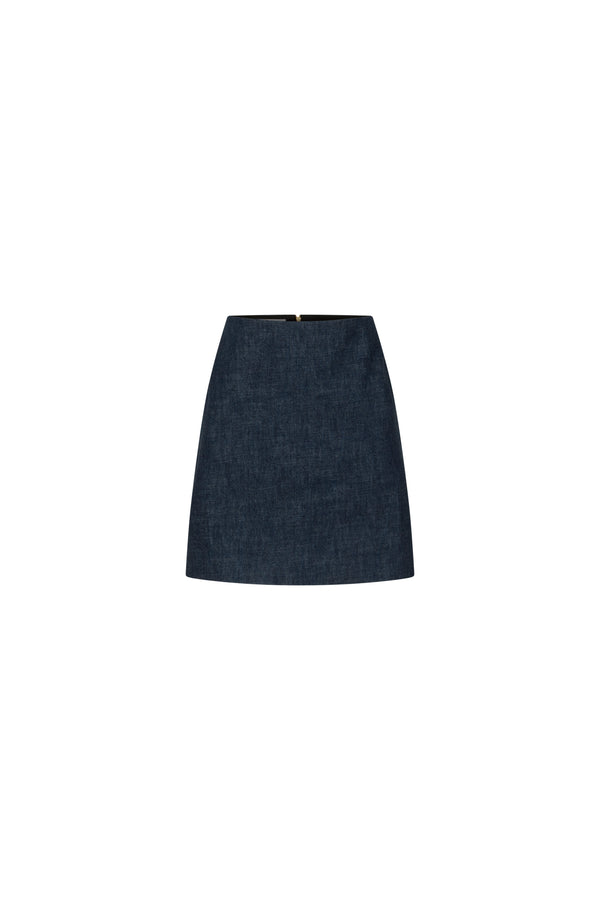 Mini denim skirt