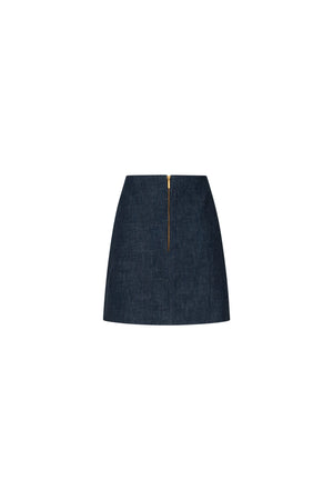 Mini denim skirt
