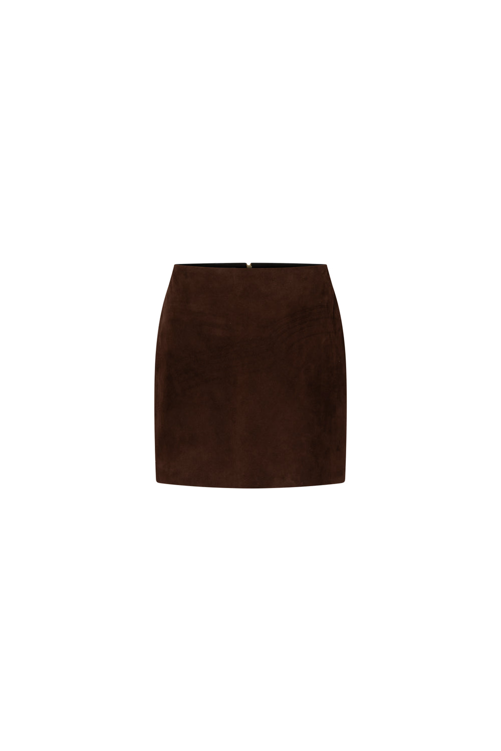 Mini suede skirt