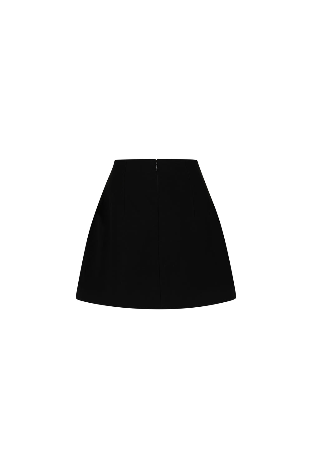 Black crepe skirt