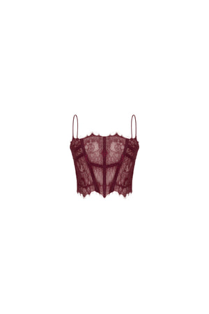 Lace cropped top