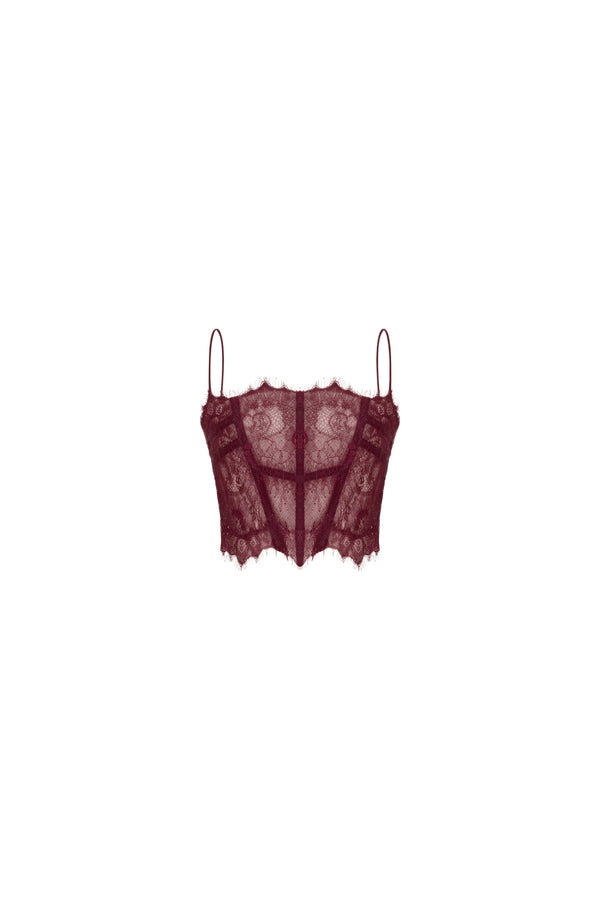 Lace cropped top