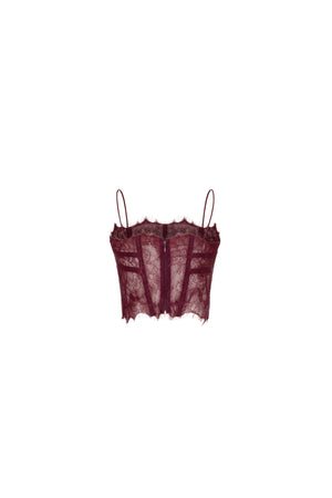 Lace cropped top