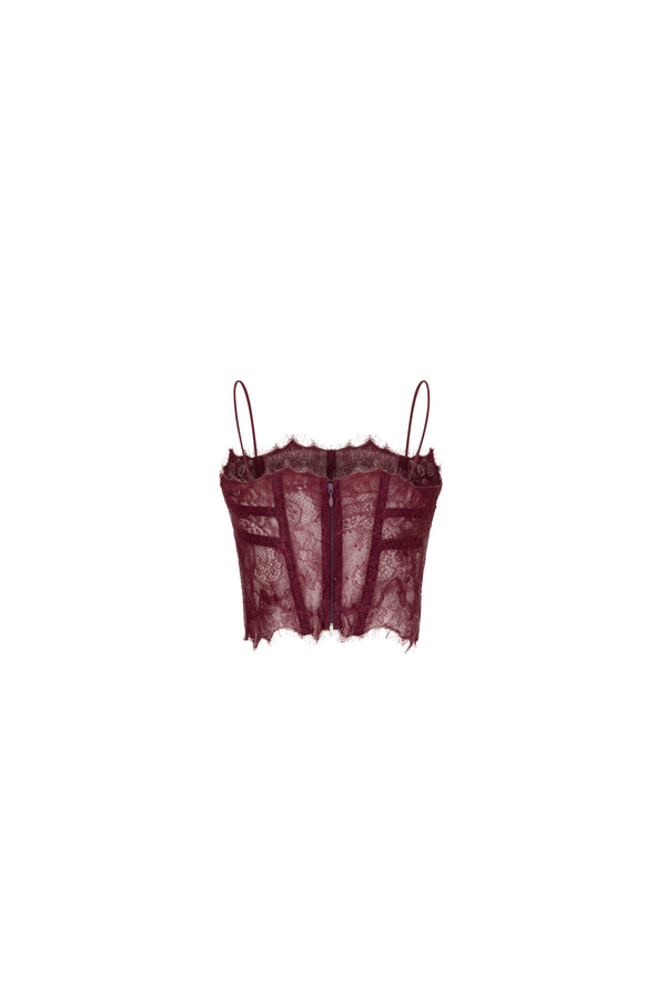 Lace cropped top