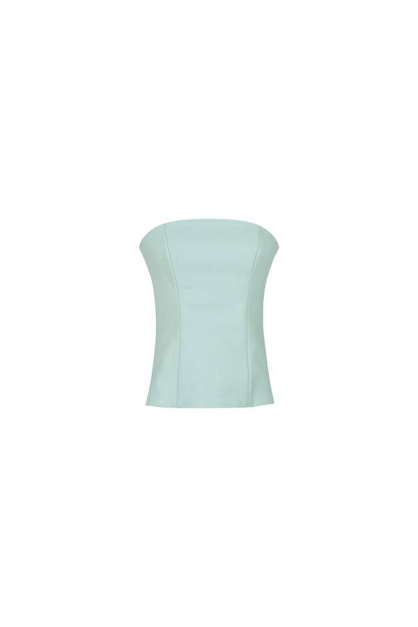 Leather corset top