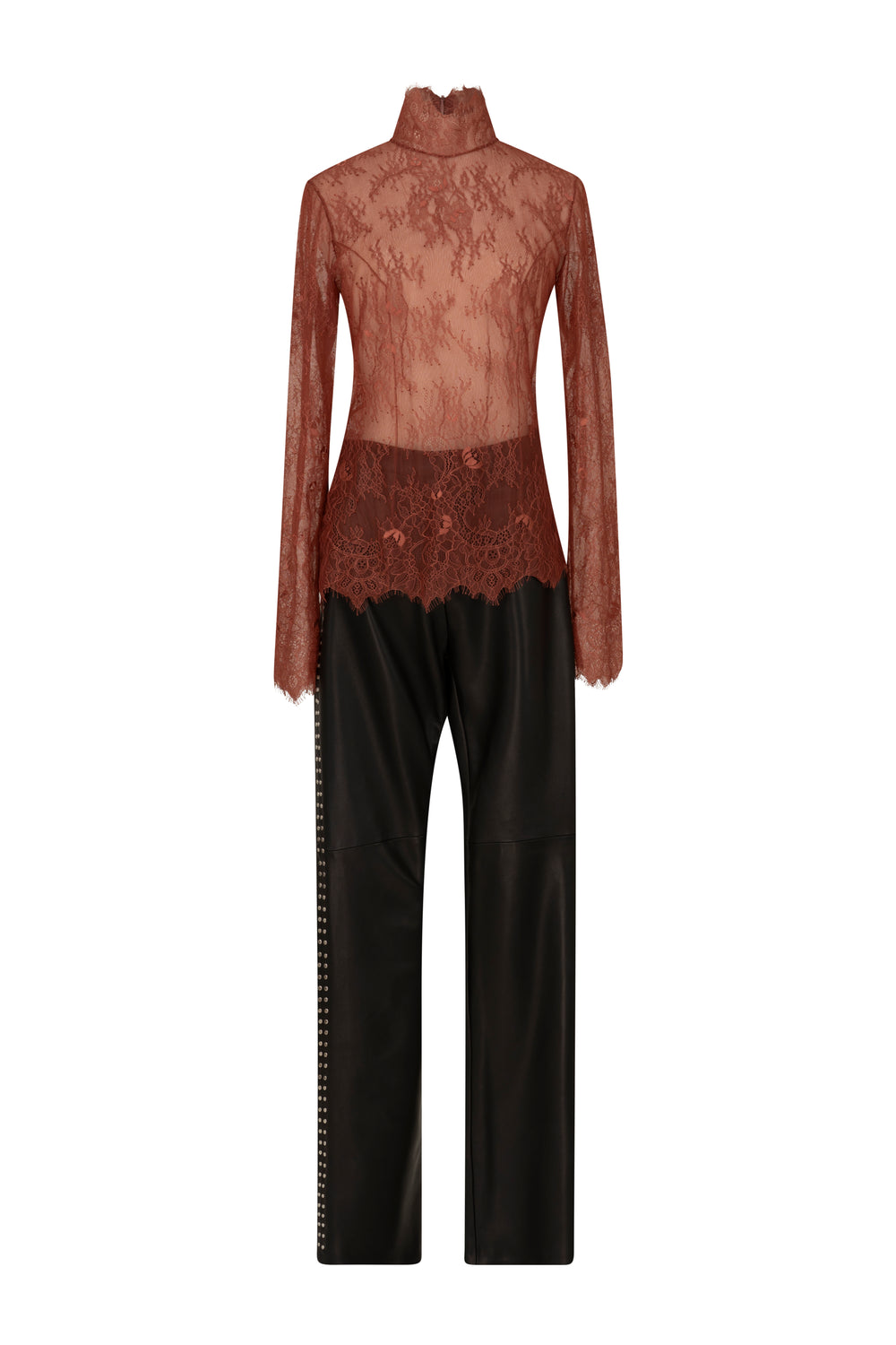Sheer lace blouse