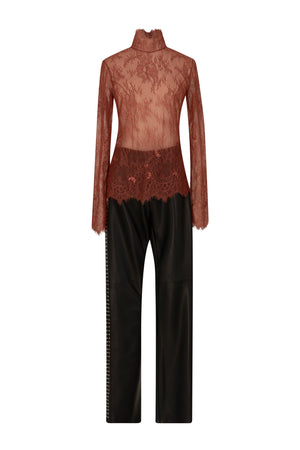 Sheer lace blouse