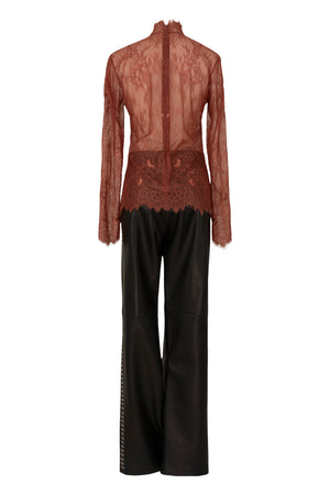 Sheer lace blouse
