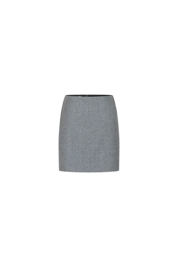 Mini wool skirt