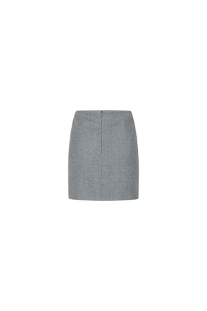 Mini wool skirt
