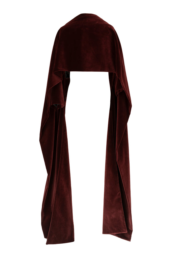 Velvet shawl jacket