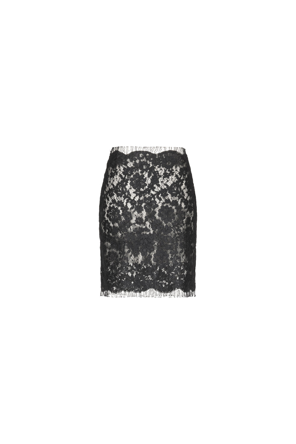 Mini lace skirt