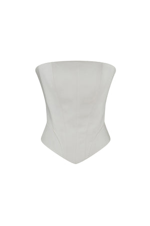 Cotton gabardine corset