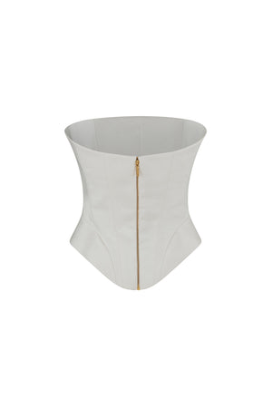 Cotton gabardine corset