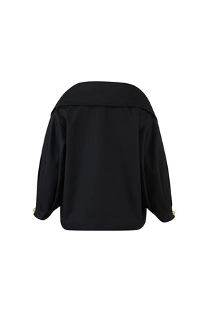 Signature oversized gabardine blazer