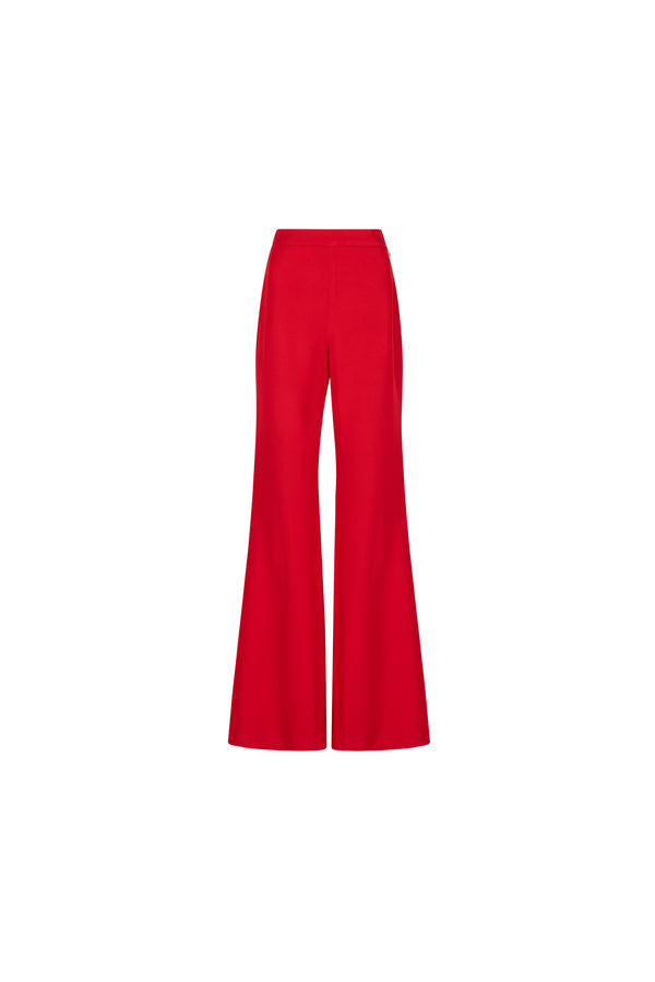Fitted tailored flared pants