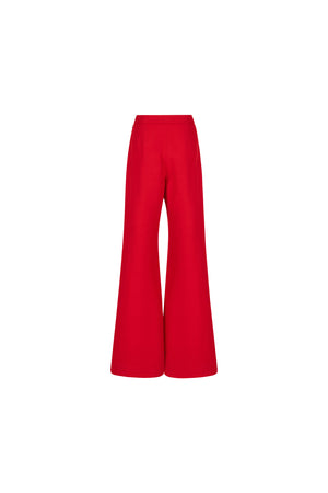 Fitted tailored flared pants